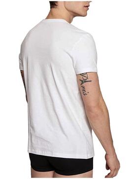 T-Shirt Levis Slim Bianco per Uomo