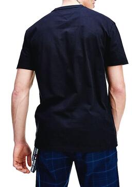 T-Shirt Tommy Jeans ricamato Nero per Uomo