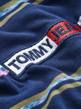 T-Shirt Tommy Jeans Seasonal Stripe Blu Uomo