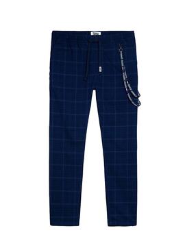 Pantalon Tommy Jeans Scanton Checked Azul