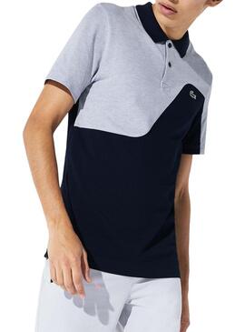 Polo Lacoste Wave Gris per Uomo