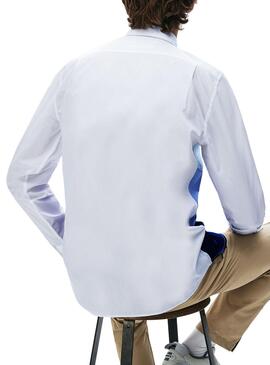 Camicia Lacoste Nacar Bianco  per Uomo