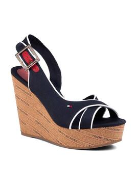 Sandali Tommy Hilfiger Basic Wedge Blu 