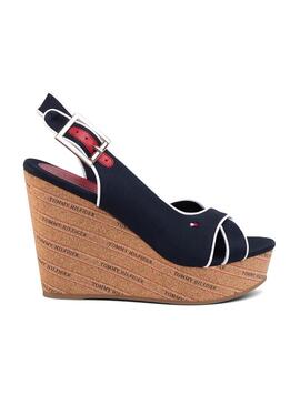 Sandali Tommy Hilfiger Basic Wedge Blu 