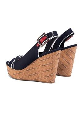 Sandali Tommy Hilfiger Basic Wedge Blu 