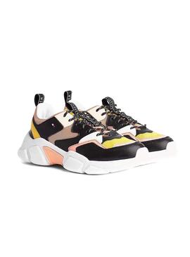 Sneaker Tommy Jeans Chunky Giallo per Donna