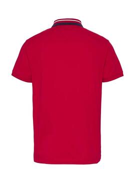 Polo Tommy Jeans Classic Rosso per Uomo