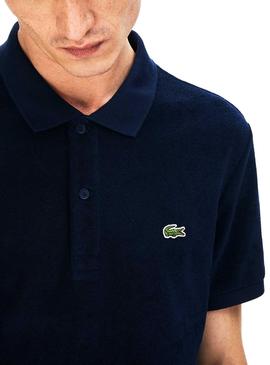 Polo Lacoste Plush Blu Navy per Uomo