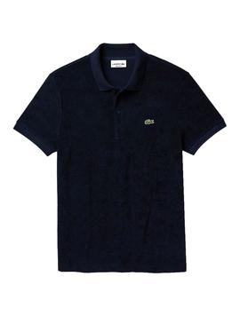 Polo Lacoste Plush Blu Navy per Uomo