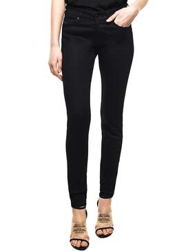 Pantalon Diesel Slendy Nero per Donna