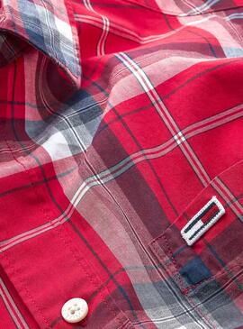Camicia Tommy Jeans Essential Check Rosso