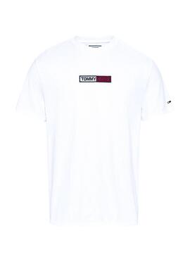 T-Shirt Tommy Jeans ricamato Bianco 