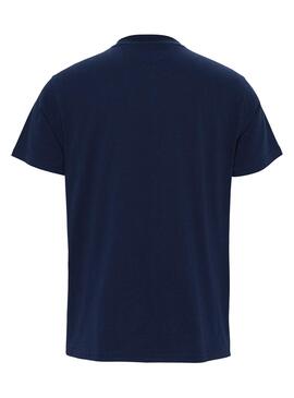T-Shirt Tommy Jeans Arched Blu per Uomo