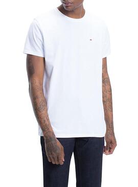 T-Shirt Tommy Jeans Original Bianco  per Uomo