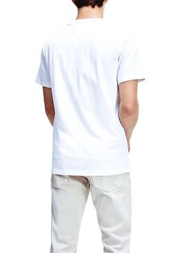 T-Shirt Tommy Jeans Small Logo Bianco 