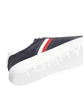 Sneaker Tommy Jeans Essential Leather Blu 