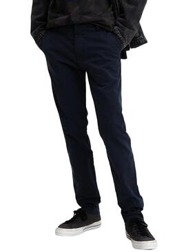 Pantaloni Levis Chino Slim Blu Navy per Uomo