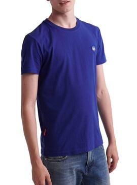 T-Shirt Superdry Collective Blu per Uomo