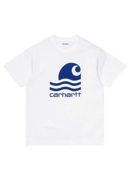 T-Shirt Carhartt Swim Bianco per Uomo