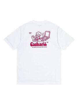 T-Shirt Carhartt Bene Bianco per Uomo
