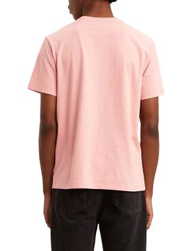 T-Shirt Levis Housemark Graphic Rosa per Uomo