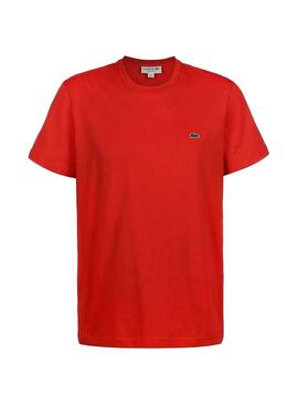 T-Shirt Lacoste Loose Rosso per Uomo