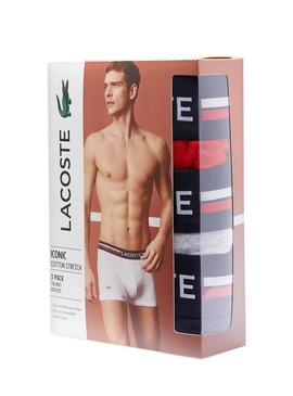 Mutande Lacoste Boxer Tricolor per Uomo