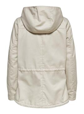 Parka Only New Lorca Spring Beige per Donna