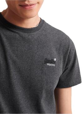 T-Shirt Superdry Vintage Gris per Uomo
