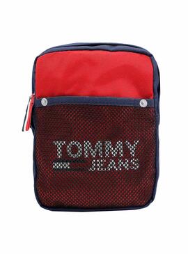 Borsa Tommy Jeans Cool City Rosso per Uomo