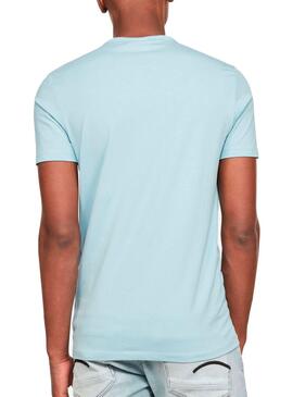 T-Shirt G-Star Multi Layer Blu per Uomo