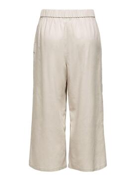 Pantaloni Only Carisa Beige per Donna