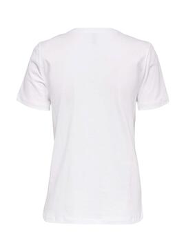 T-Shirt Only Liggy Bianco per Donna