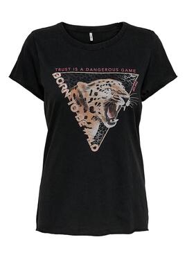 T-Shirt Only Lucy Nero per Donna