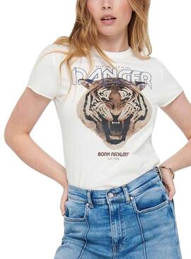 T-Shirt Only Lucy Bianco per Donna