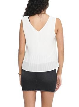 Top Only Lirena Bianco per Donna