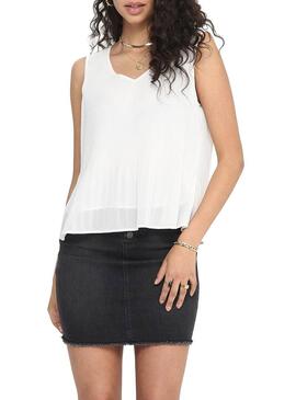 Top Only Lirena Bianco per Donna