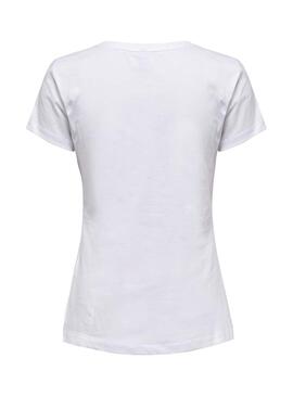 T-Shirt Only Nima Bianco per Donna