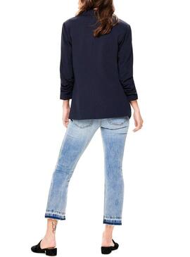Blazer Only Carolina Blu Blu Navy per Donna