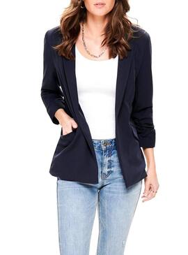 Blazer Only Carolina Blu Blu Navy per Donna