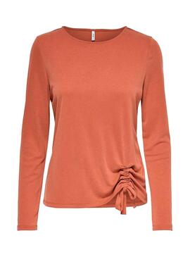 Pullover Only Naranja fresca per Donna