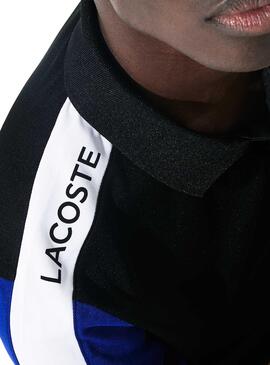 Polo Lacoste Sport Sleeve Nero per Uomo