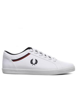 Sneaker Fred Perry Baseline Canvas Bianco