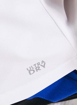 Polo Lacoste Block Ultra Dry Bianco e Blu