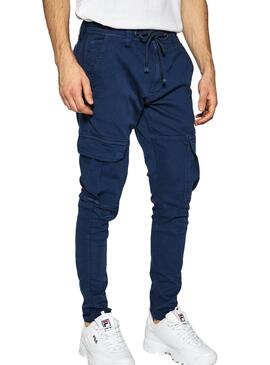 Pantaloni Pepe Jeans Jones Blu per Uomo