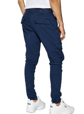 Pantaloni Pepe Jeans Jones Blu per Uomo