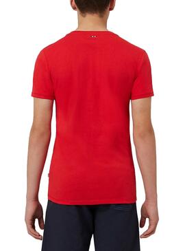T-Shirt Napapijri Soli Rosso per Niño