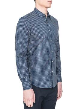 Camicia Antony Morato Micro Blu per Uomo