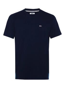 T-Shirt Tommy Jeans Basic Blu per Uomo