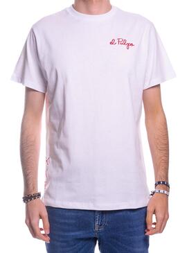 T-Shirt El Pulpo Puzzle Bianco per Uomo